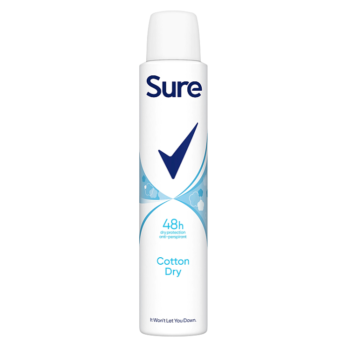Sure Anti-Perspirant Aerosol Cotton Dry, 200ml