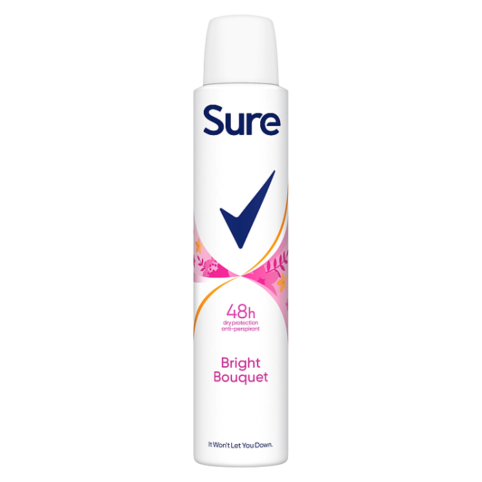 Sure Anti-Perspirant Aerosol Bright Bouquet, 200ml