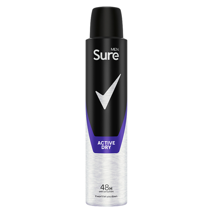 Sure Men Anti-Perspirant Aerosol Active Dry 200ml
