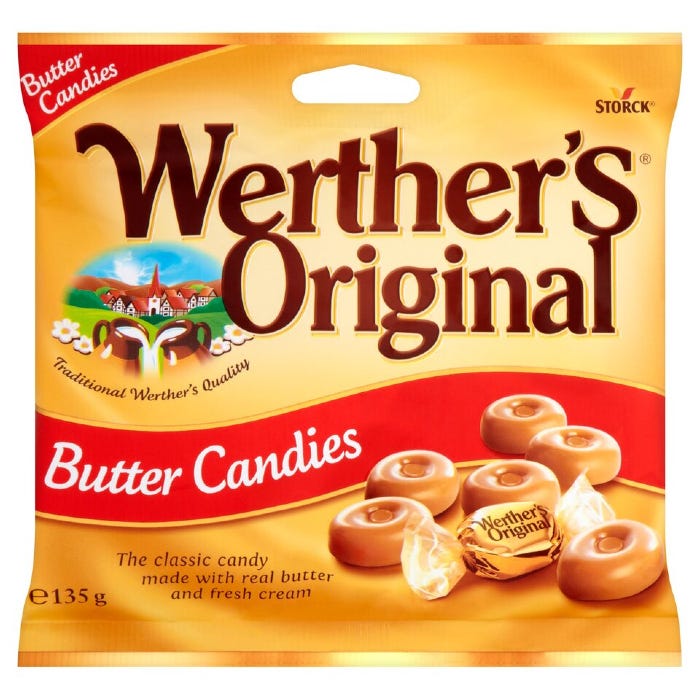 Werther's Original Butter Candy Sweets, 135g