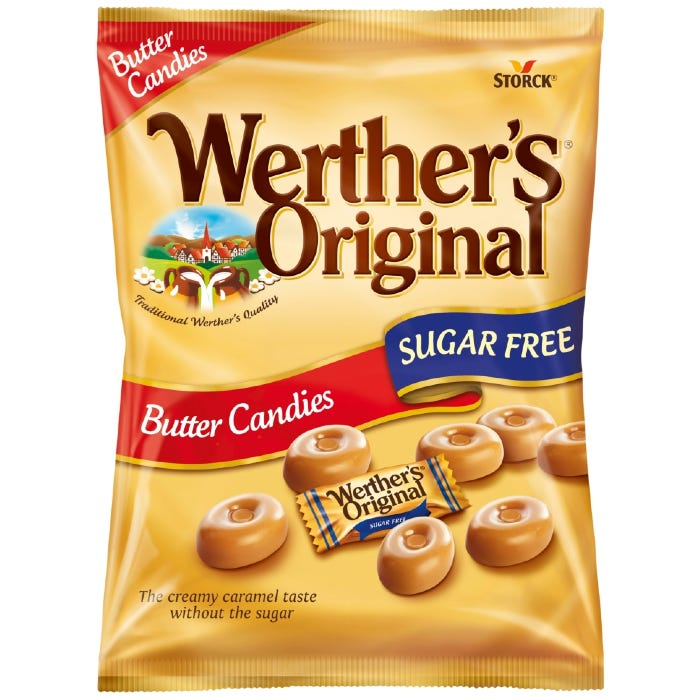 Werther's Original Sugar Free Butter Candies, 80g