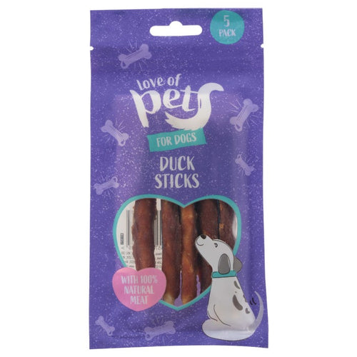 Love of Pets For Dogs Duck Sticks, 50g (Pack Of 5)