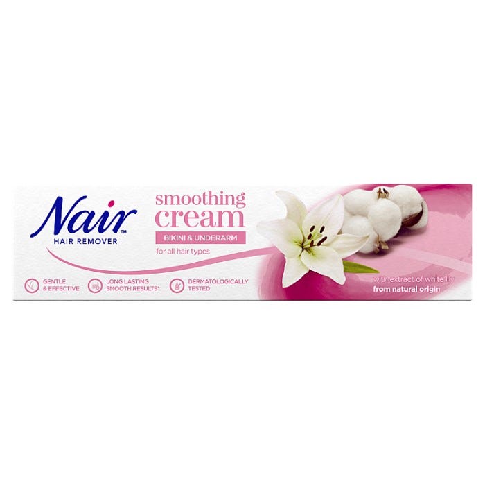 Nair Hair Remover Smoothing Cream Bikini & Underarm, 100ml