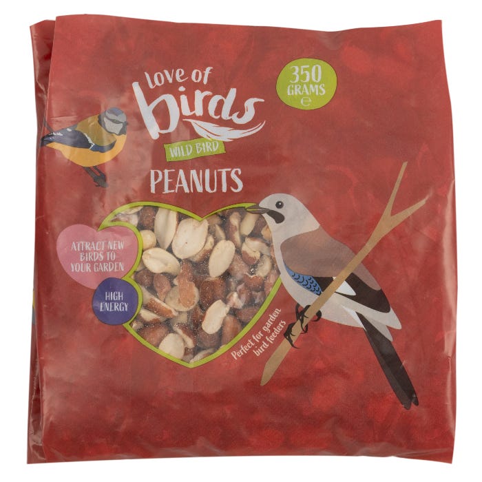 Love of Birds Wild Bird Peanuts, 350g