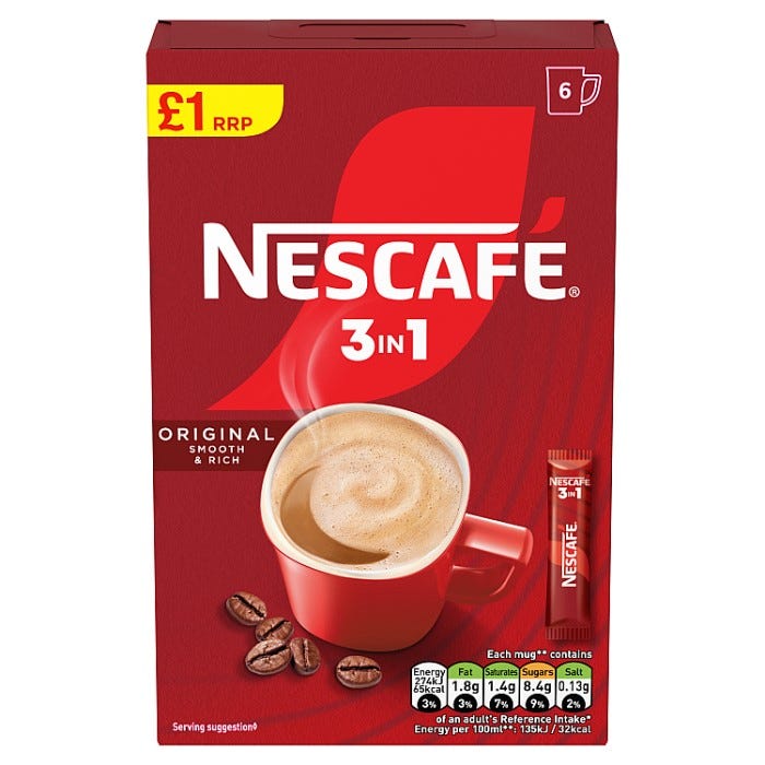 Nescafe 3 in 1 Original (Pack of 6)