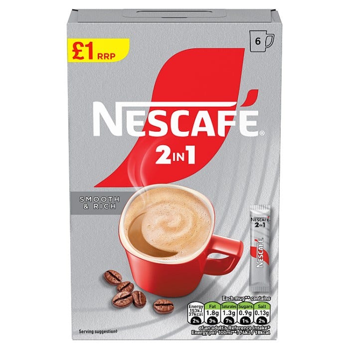 Nescafe Original 2 in 1 (Pack of 6)