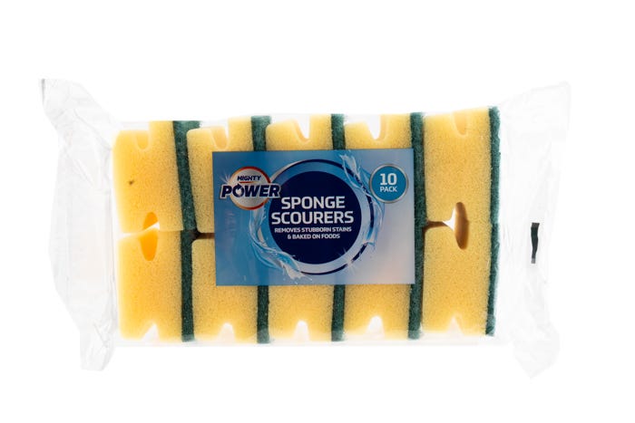 Mighty Sponge Scourers (Pack of 10)