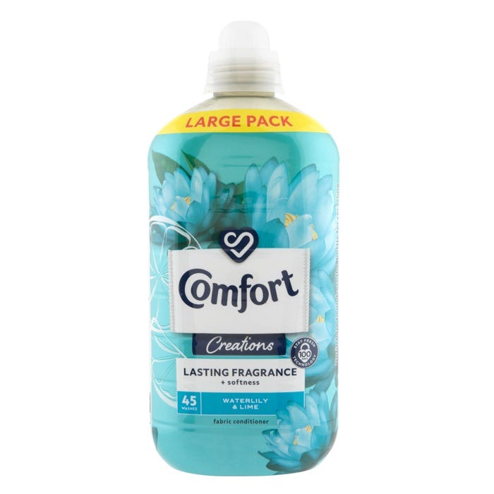 Large Pack Of Comfort - Waterlily & Lime Fabric Conditioner