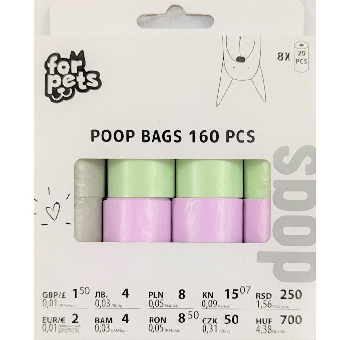 Poop Bags (Pack of 160)