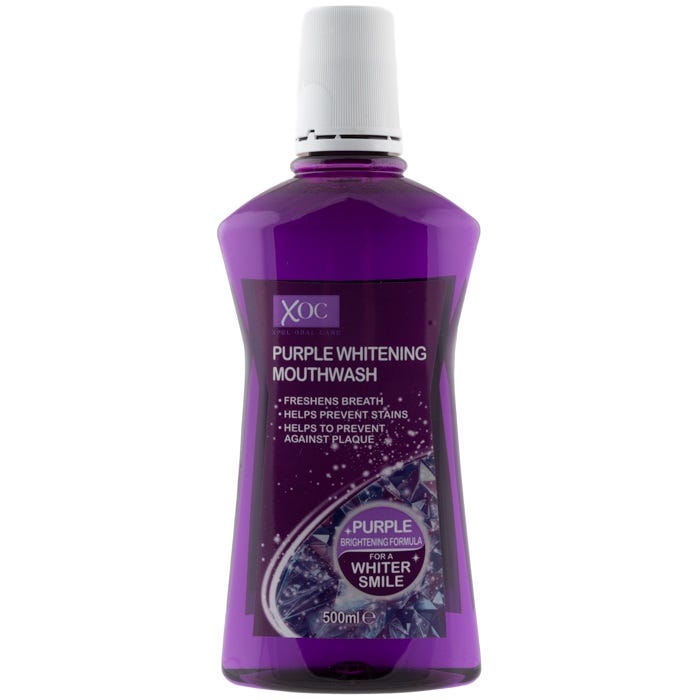 Xoc Purple Whitening Mouthwash, 500ml