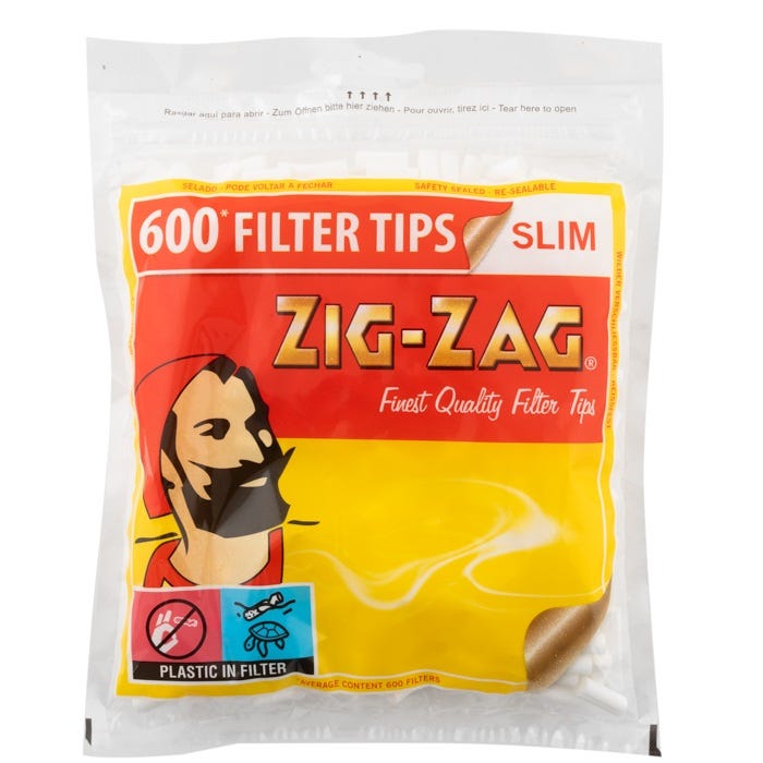 Zig Zag Filters- Slim (Pack of 600)