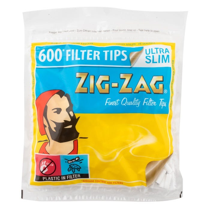 Zig Zag Filters- Ultra Slim (Pack of 600)
