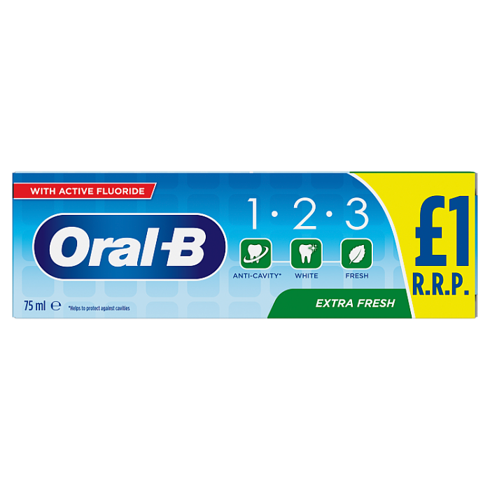 Oral-B Extra Fresh Toothpaste, 75ml