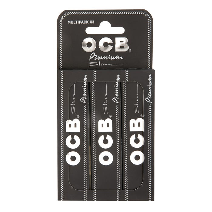 OCB Premium Rolling Papers - Slim (Pack of 3)