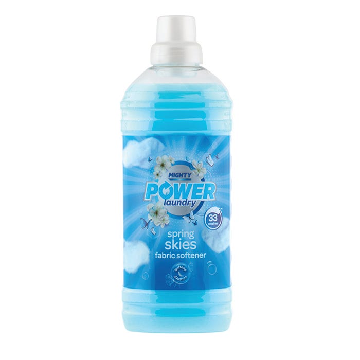 Mighty Power Fabric Softener - Spring Skies, 1L